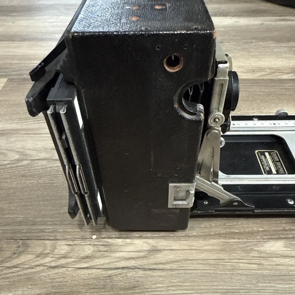 Antique Graflex Crown Graphic 4x5 Large Format Film Camera JAPAN Untested